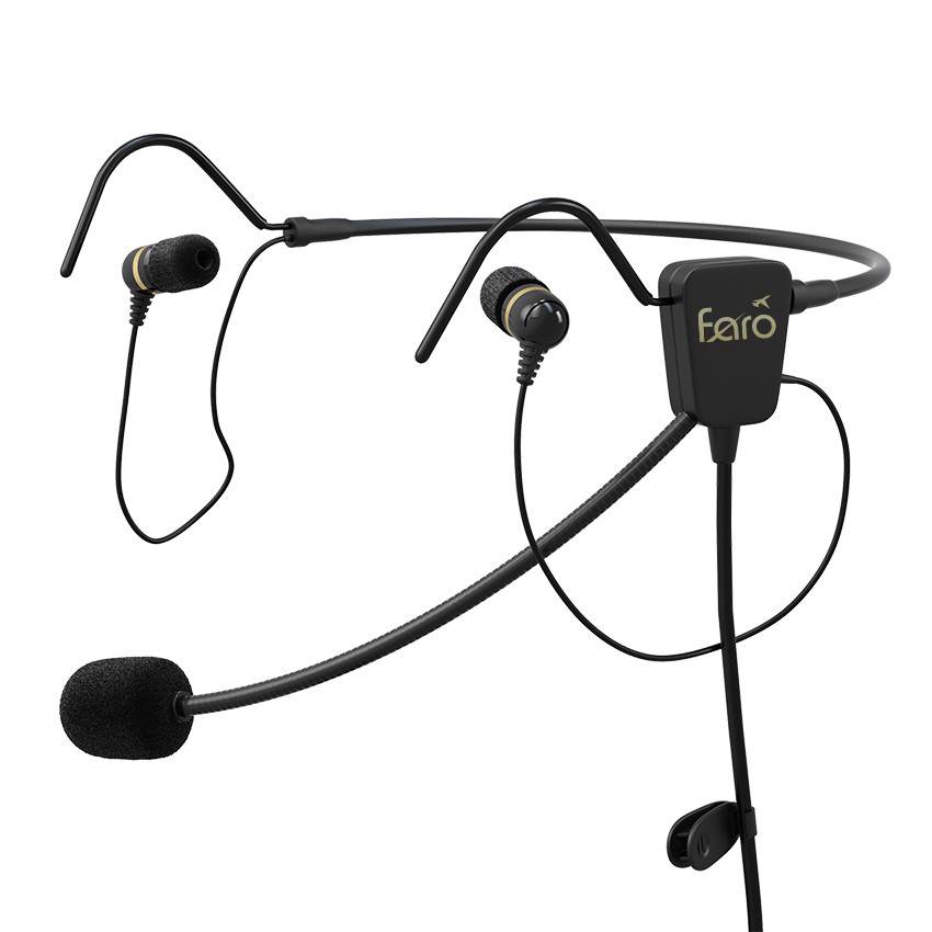 FARO G2 ANR (Active Noise Reduction) Premium Pilot Aviation Headset with  Mp3 Input (Available adapters for aviation headset connectors, helicopter 